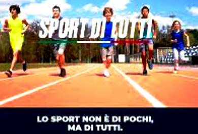 Progetto "Sport di Tutti" (young): c'é tempo fino alle ore 16 del 16 gennaio 2020, per abbattere le barriere economiche d’accesso allo sport